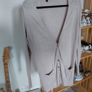 NEW MOSSIMO/BEIGE CARDIGAN/bin#1